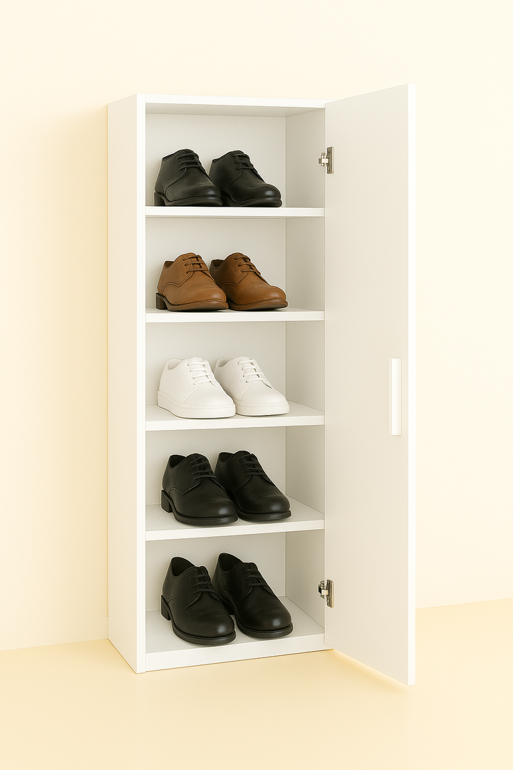 Zapatero Organizador Melamina 5 Estantes Puerta 110x30x35 Cm